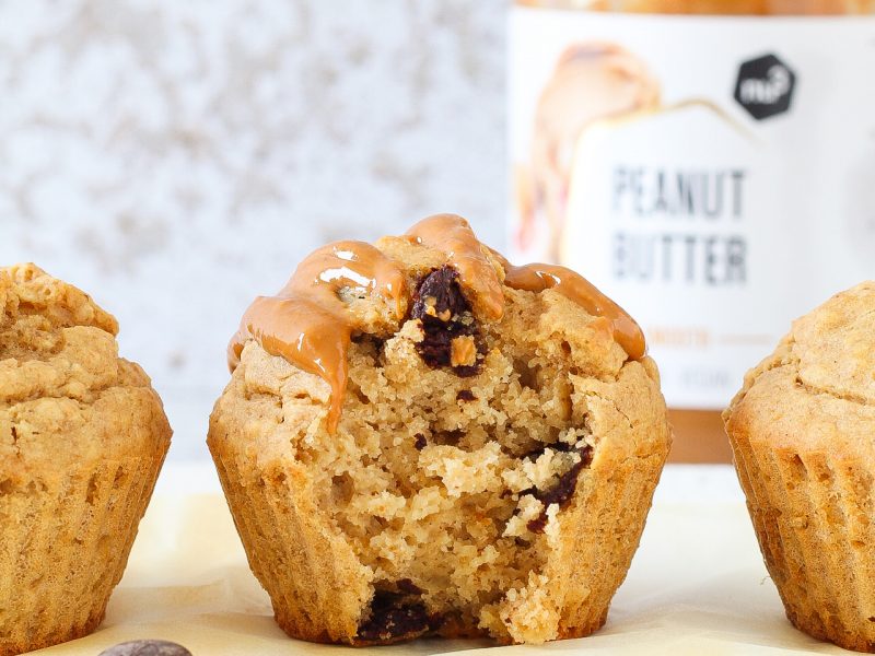 Muffins ai Fiocchi D’Avena e Burro 100% Arachidi – senza glutine e lattosio