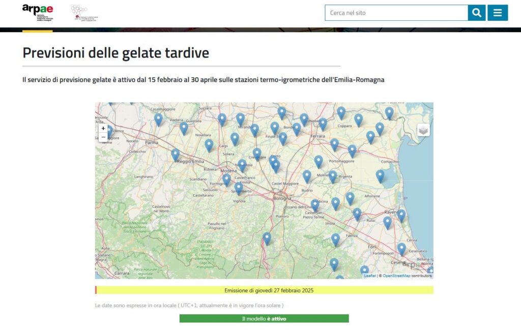 Dati.Meteo4.0: Ri.Nova crea uno “scudo” digitale per l’agricoltura contro le gelate tardive