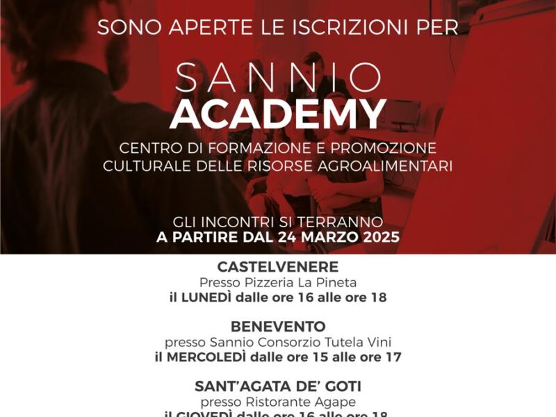 Ripartono i nuovi corsi della Sannio Wines Academy